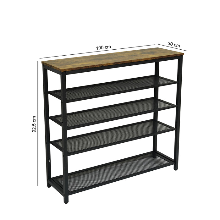 Furnilux - Schoenenrek met 4 Roosters  - 100 x 30 x 92,5 cm