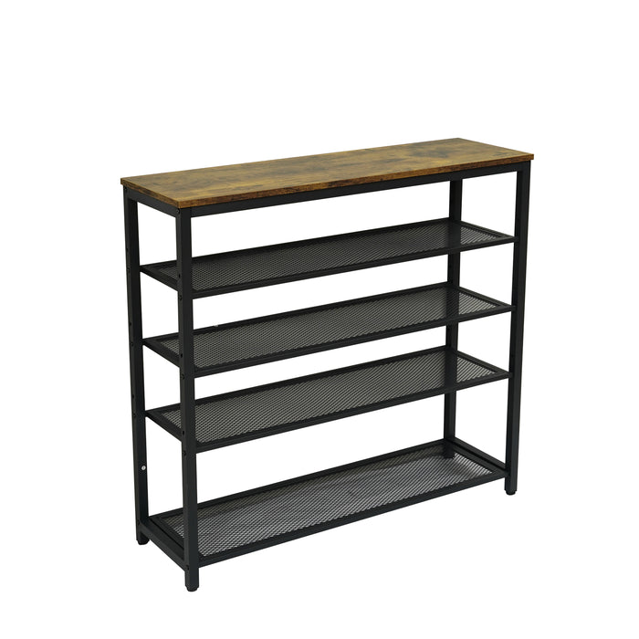 Furnilux - Schoenenrek met 4 Roosters  - 100 x 30 x 92,5 cm