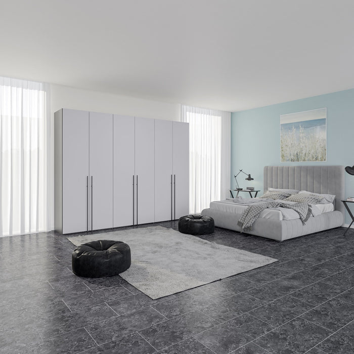 Jutzler Lichtgrijs Draaideurkast 6 deuren