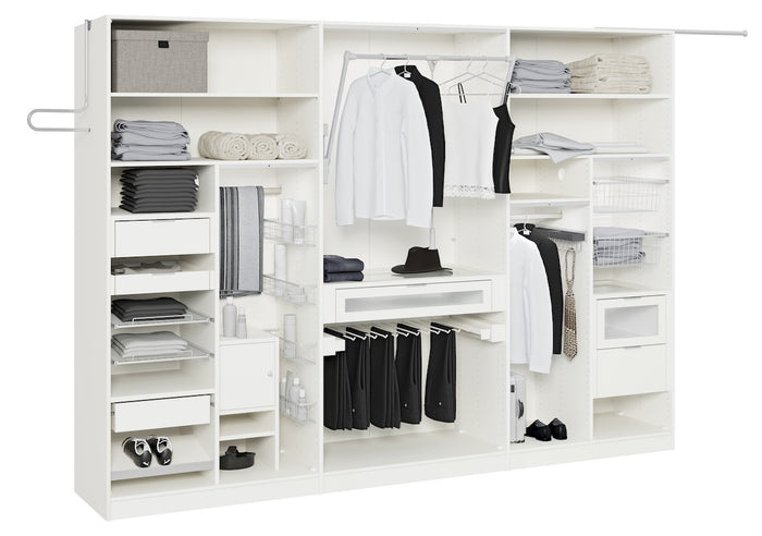 Jutzler Grafiet | Donker Spiegel Draaideurkast 3 deuren