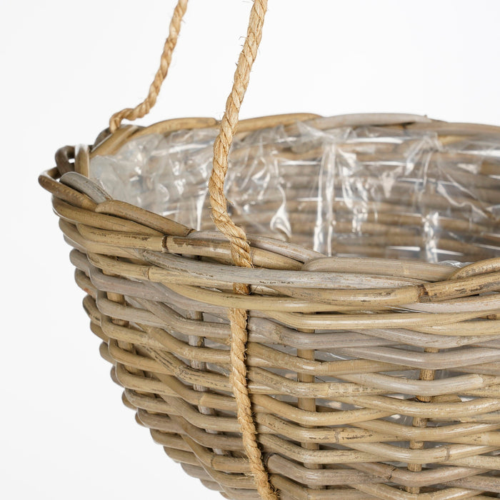 Mica Decorations Marcia Plantenmand Hangend voor Buiten - Ø40 - Rotan