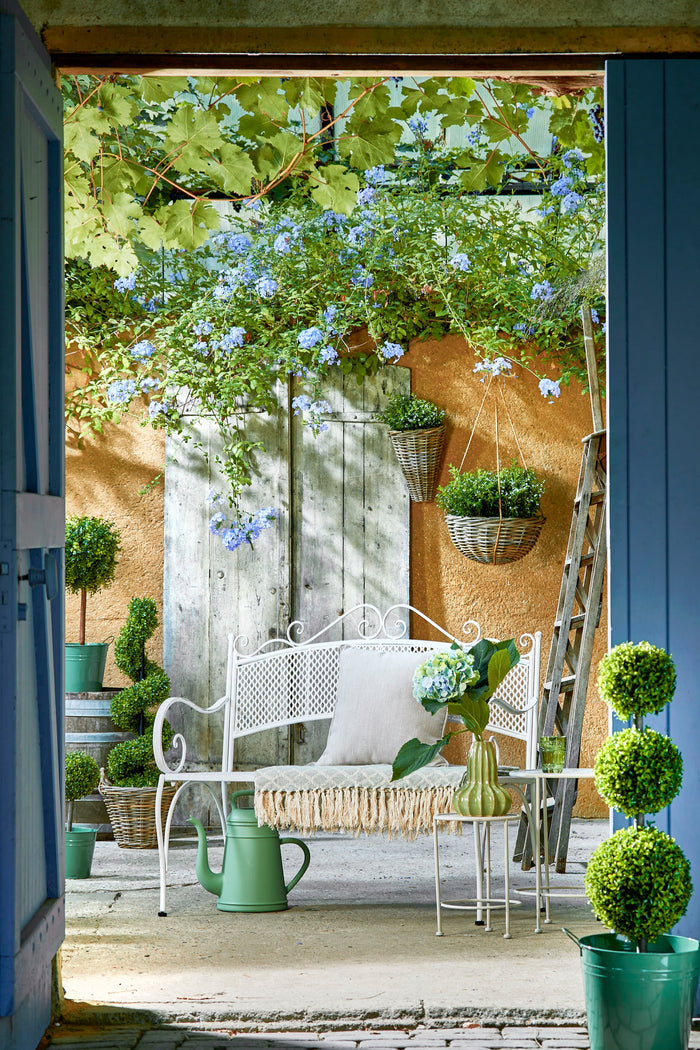 Mica Decorations Marcia Plantenmand Hangend voor Buiten - Ø40 - Rotan