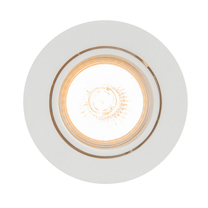 QAZQA Set van 12 inbouwspots wit kantelbaar - Cisco