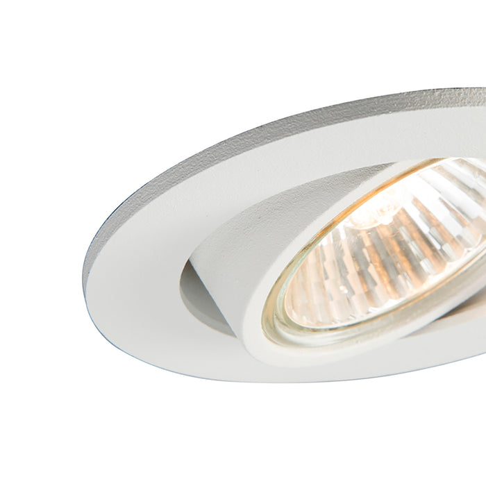 QAZQA Set van 12 inbouwspots wit kantelbaar - Cisco