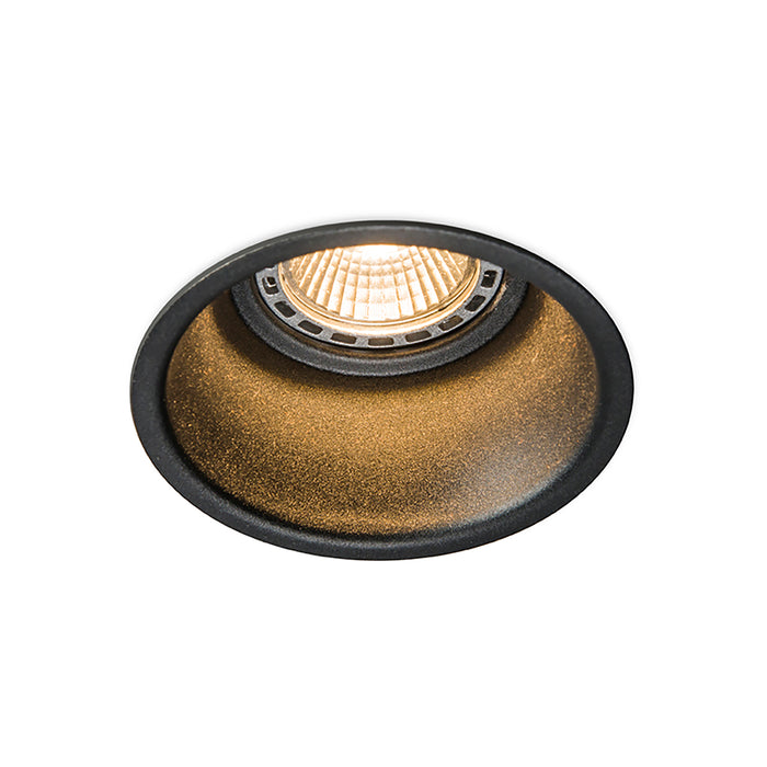 QAZQA Set van 12 moderne inbouwspots zwart - Dept