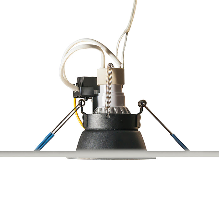 QAZQA Set van 12 moderne inbouwspots zwart - Dept