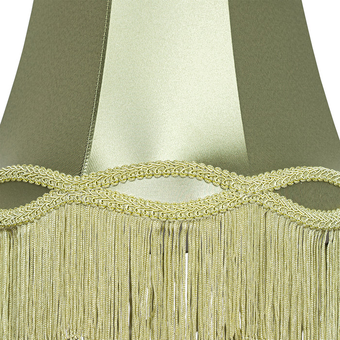 QAZQA Stoffen lampenkap groen 30 cm - Granny