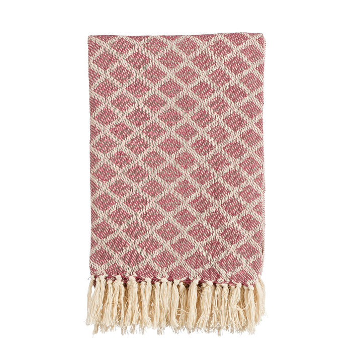 In The Mood Collection Poplar Plaid - L190 x B140 cm - Katoen - Paars
