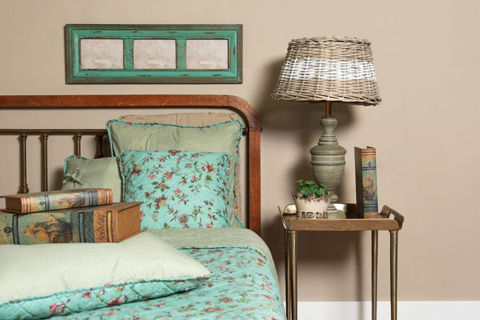 Clayre & Eef Lampenkap Ø 38x22 cm Beige Rotan