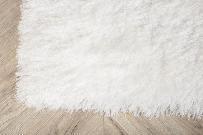 Hioshop Grace vloerkleed 400x300 cm polyester wit.