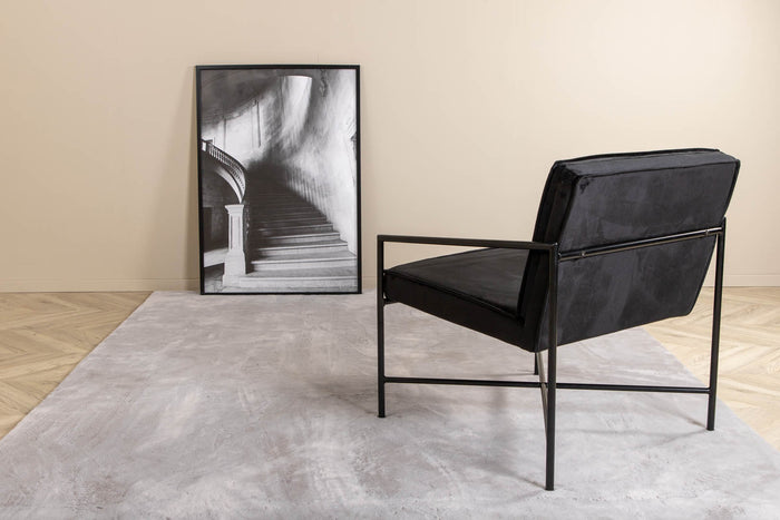 Hioshop Nina vloerkleed 230x160 cm polyester grijs.