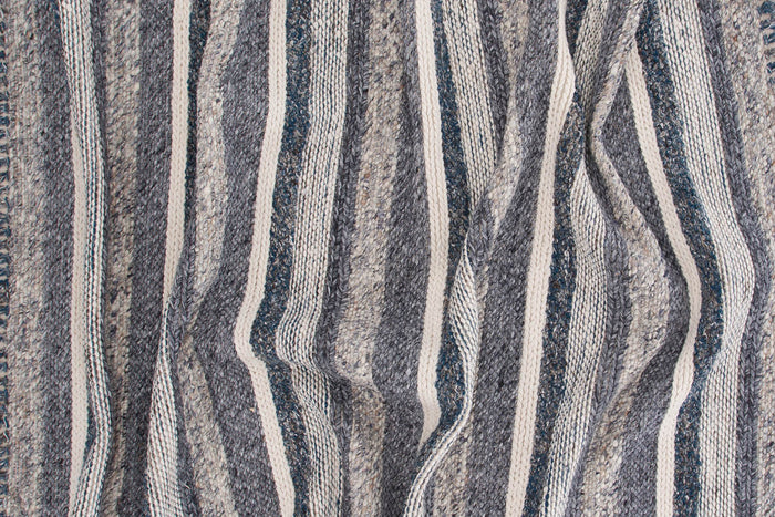 Hioshop Agra vloerkleed 240x170 cm wol blauw, grijs.