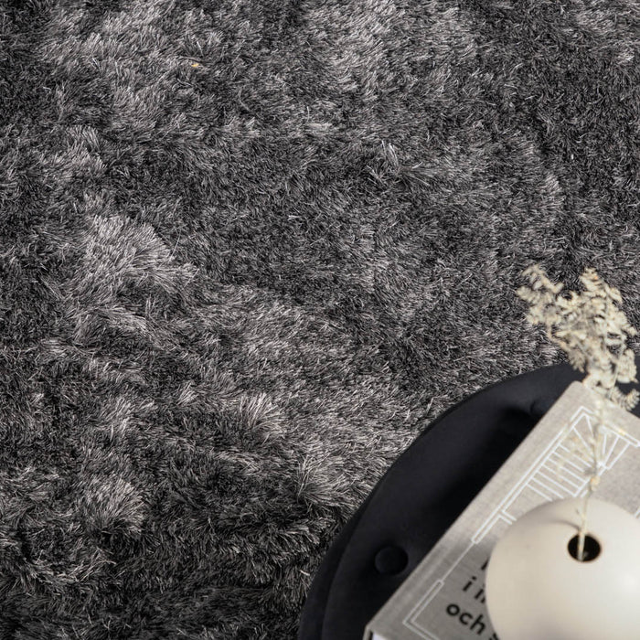 Hioshop Shiva vloerkleed 300x200 cm polyester grijs.