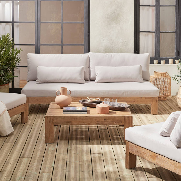 sweeek - Houten loungeset premium, 5 zitplaatsen