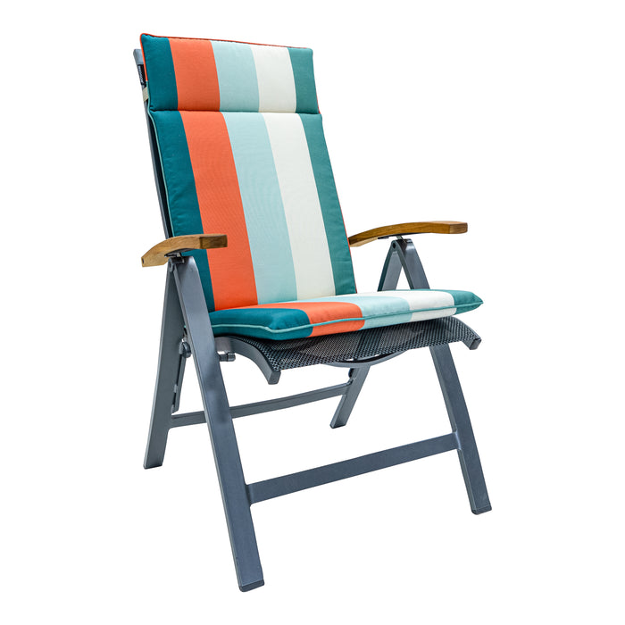 Madison - Tuinkussen Hoge Rug 120x50 - Blauw - Vivero Sea Blue