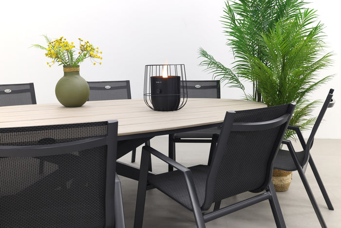 Hartman Napoli Xerix stapelbaar|Edison 280x140 tuinset ovaal