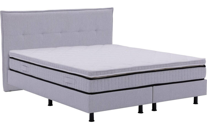 Goossens Boxspring Kaja - grijs - 160 x 200 cm