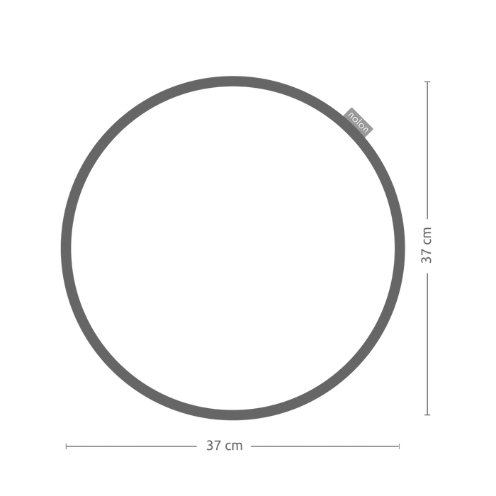 Nolon Lot Rond Stoelkussen Teddy Gebroken Wit