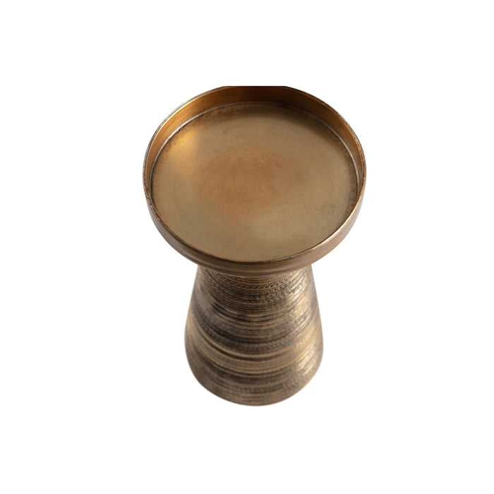 WOOOD Kandelaar Grab - Metaal - Antique Brass - 18x11x11