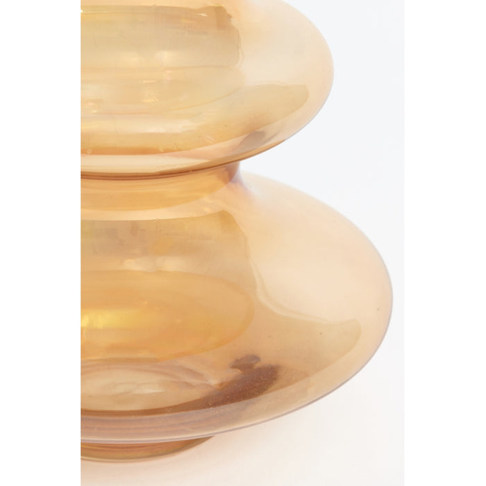 Light & Living Light&living Vaas Ø18,5x35,5 cm NIANA glas olie beige