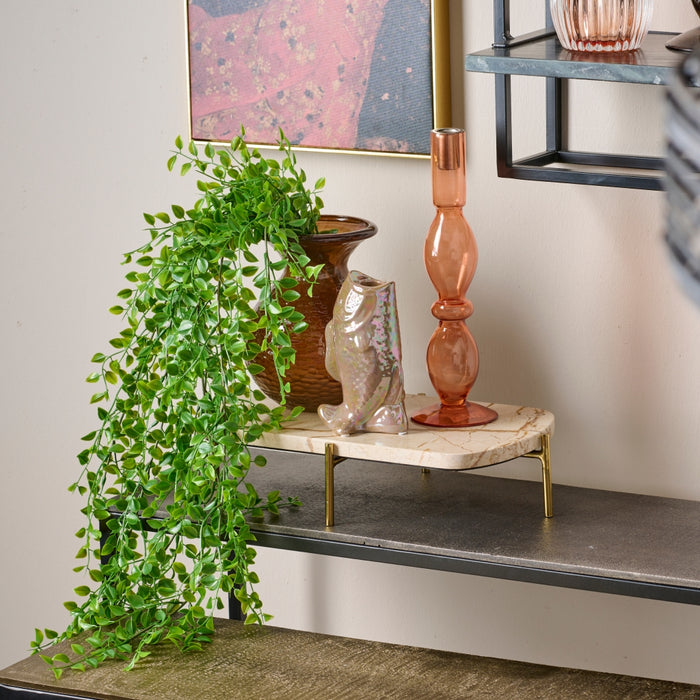 Light & Living Vaas Ozark Rood - Glas - 15x19x15cm (BxHxD)