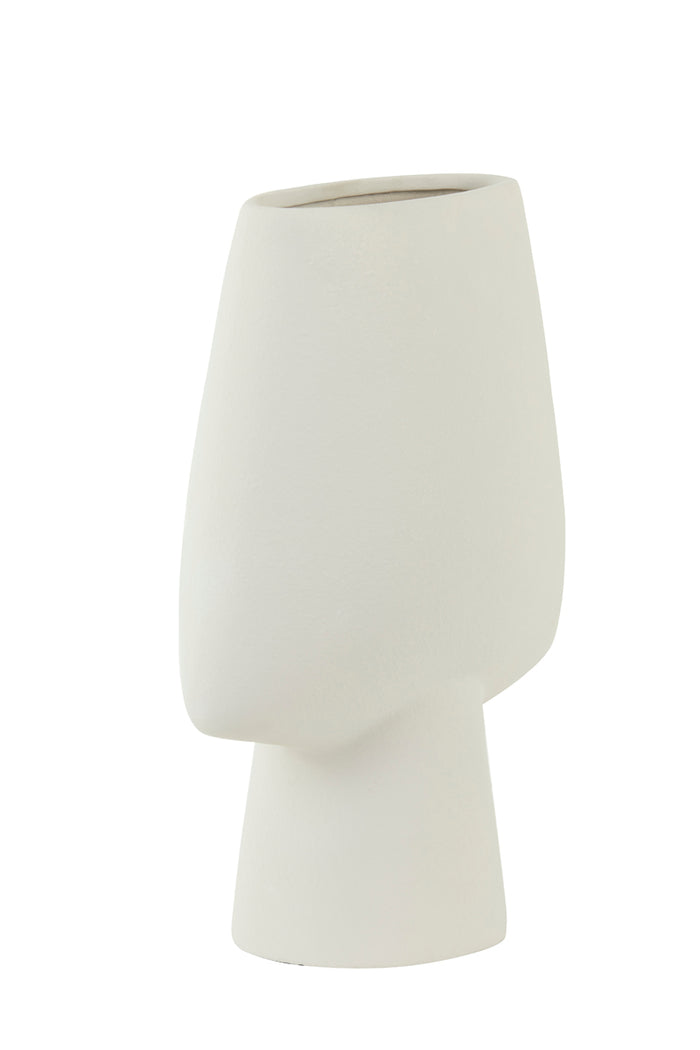 Light&living Vaas deco 30,5x15,5x40,5 cm CIARA keramiek crème