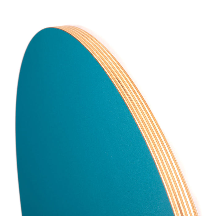 KLOQ Wandklok 'Pebble' Petrol Blauw