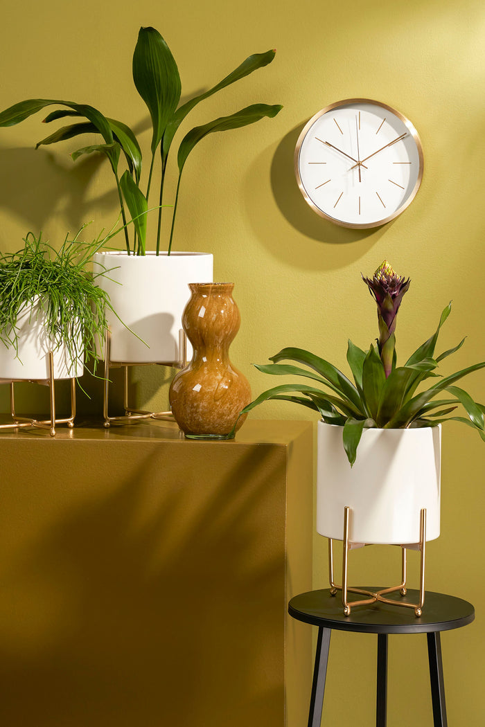 Mica Decorations Bonn Wandklok - Ø25 cm - Wit