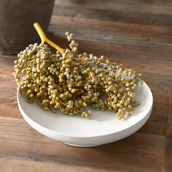 Riviera Maison fruitschaal rond, decoratieschaal mat - Marseille - Wit