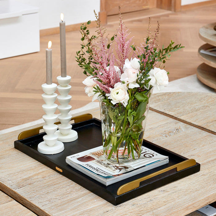 Riviera Maison Kaarshouder wit, Kandelaar - Isla Candle - Mat Wit