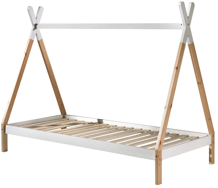 Vipack Tipi Bed 90 x 200 cm met Bedlade Wit