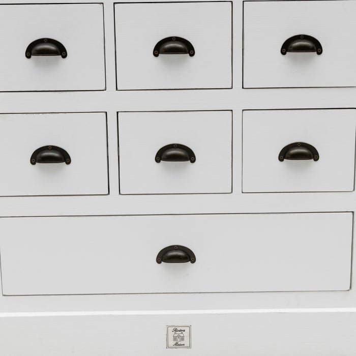 Rivièra Maison - Handgemaakte opbergkast in natuurkleur, van gerecycled elm- en populierenhout, 85x38x100 cm