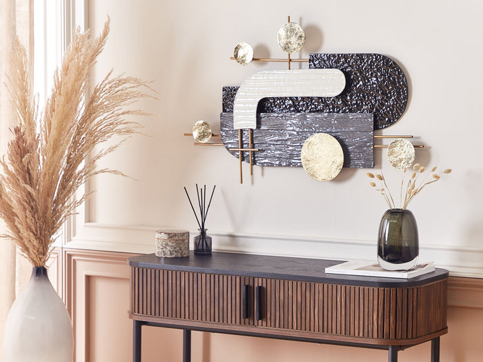 Beliani - LUTETIUM - Wanddecoratie - Zwart - IJzer