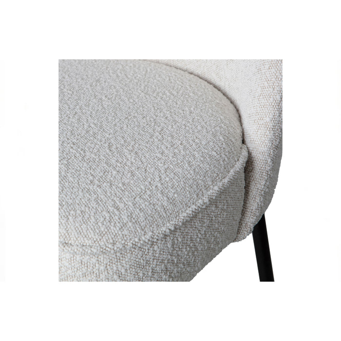 WOOOD Vogue Eetbank - Velvet - Naturel - 83x120x59