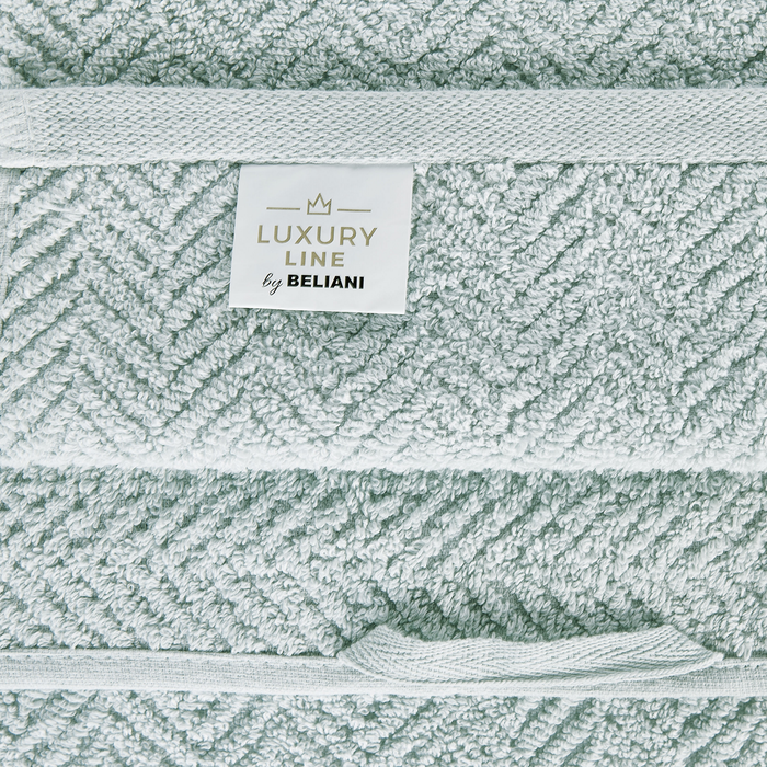 Beliani - MITIARO - Handdoek set van 2 - Mintgroen - Katoen