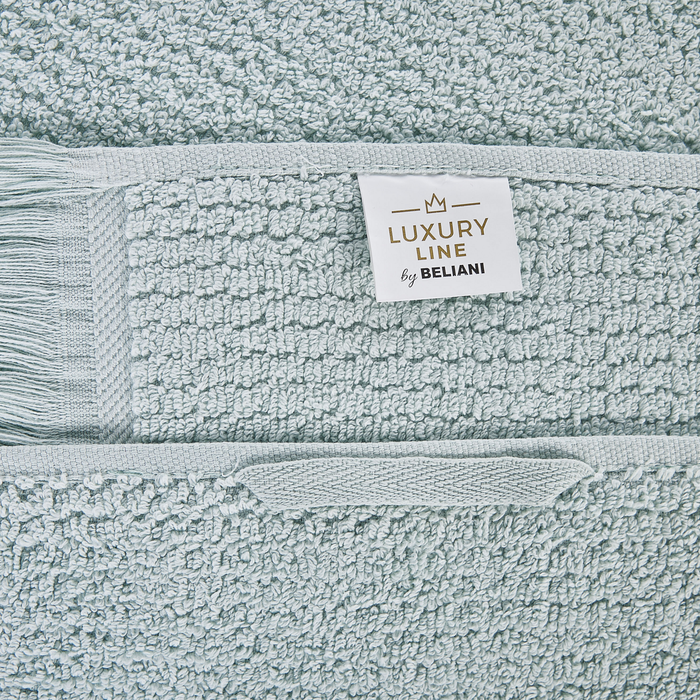 Beliani - ATIU - Handdoek set van 9 - Mintgroen - Katoen