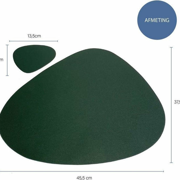 Krumble Placemat set design - 4 stuks - Groen