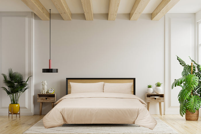 Seashell Dekbedovertrek Uni - 240x200|220cm - cream