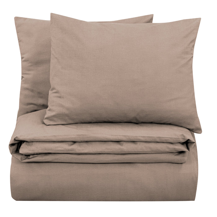 Seashell Dekbedovertrek Uni - 240x200|220cm - beige