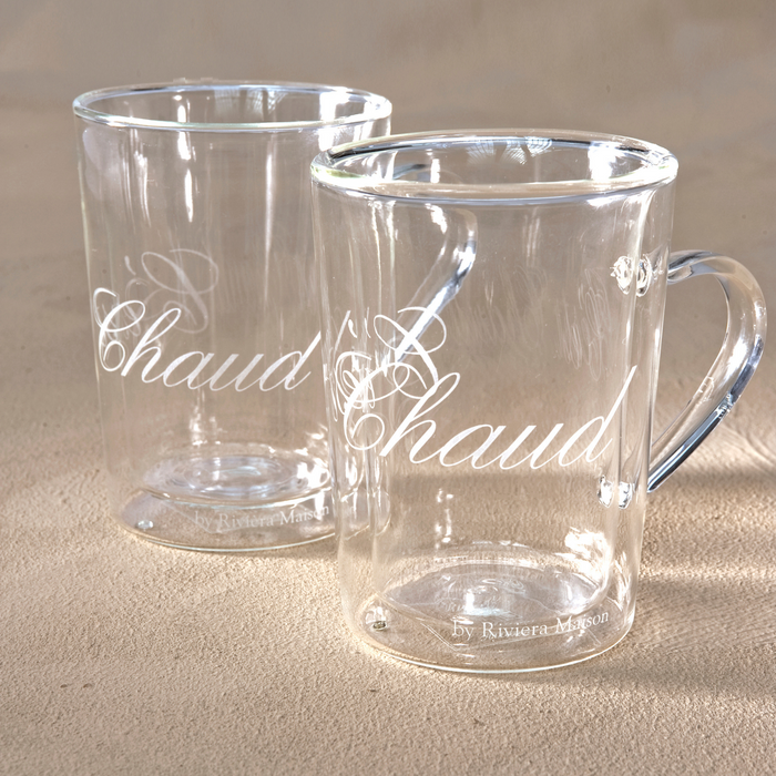 Riviera Maison Dubbelwandige glazen set - C'est Chaud 270 ML - 2 stuks