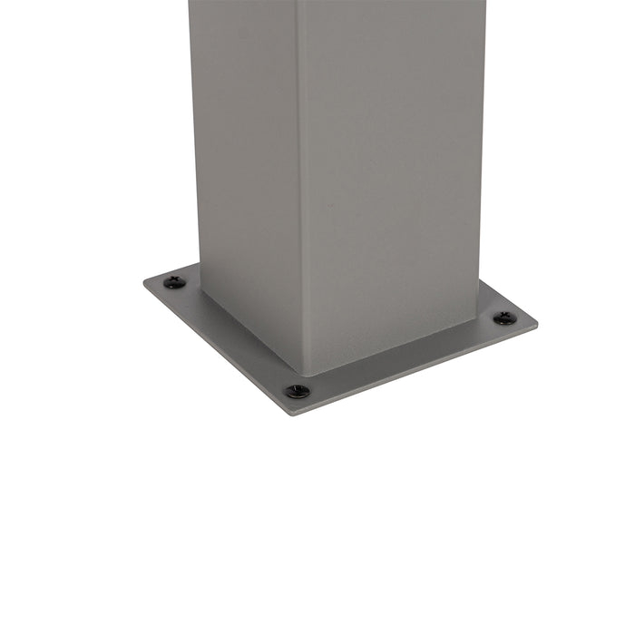 QAZQA Moderne staande buitenlamp grijs 70 cm IP44 - Denmark