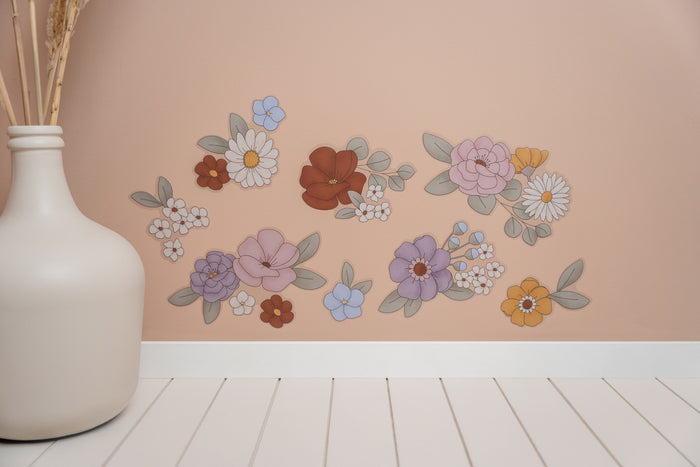 Little Dutch Vintage Little Flowers Muurstickers - 42x30cm - Bloemen