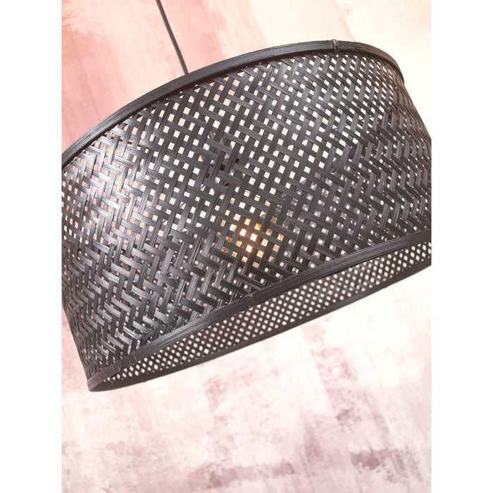 GOOD&MOJO Hanglamp Java - Bamboe Zwart - Ø50cm