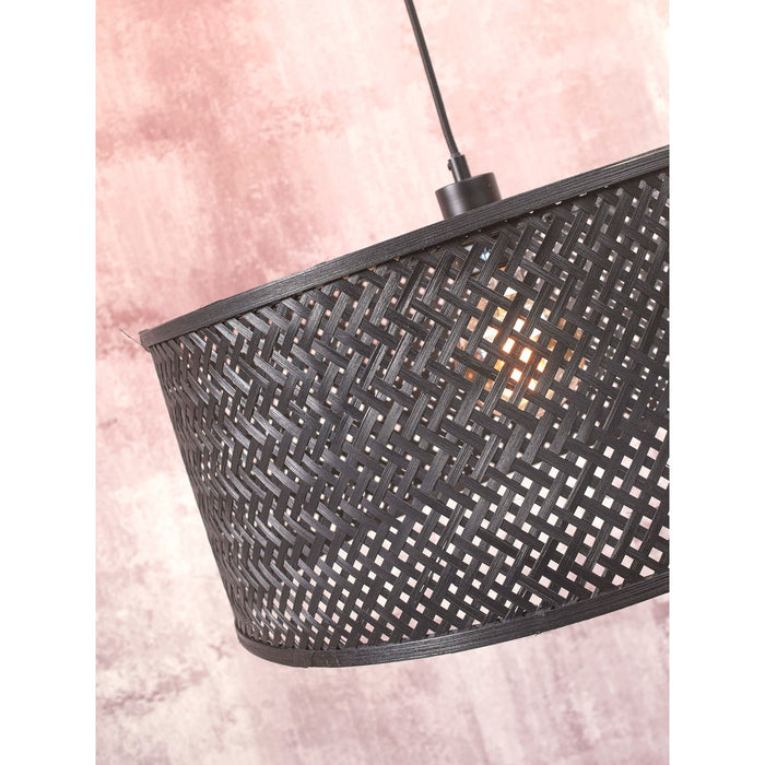 GOOD&MOJO Hanglamp Java - Bamboe Zwart - Ø50cm
