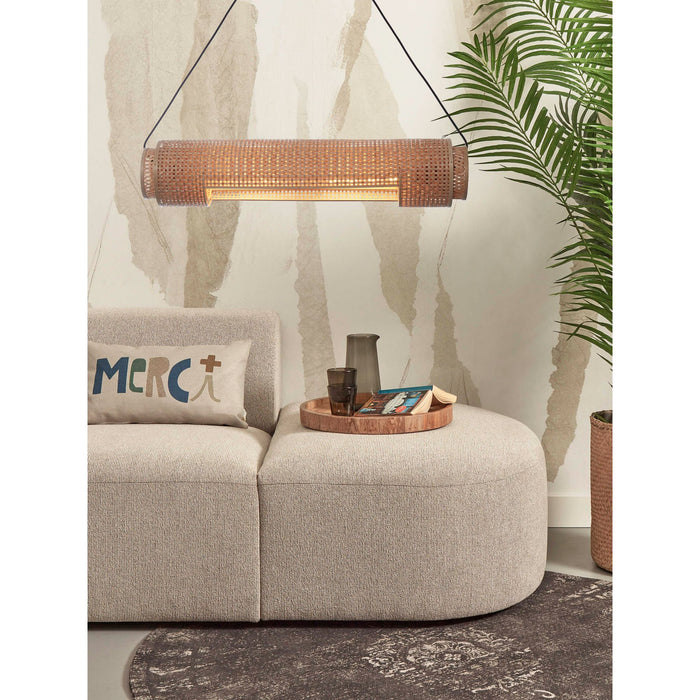 GOOD&MOJO Hanglamp Bhutan - Bamboe - 85x15x15cm