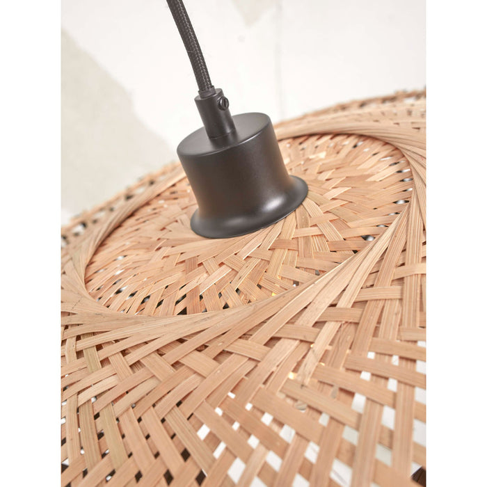 GOOD&MOJO Kalimantan Hanglamp Plat - Ø87cm - Zwart