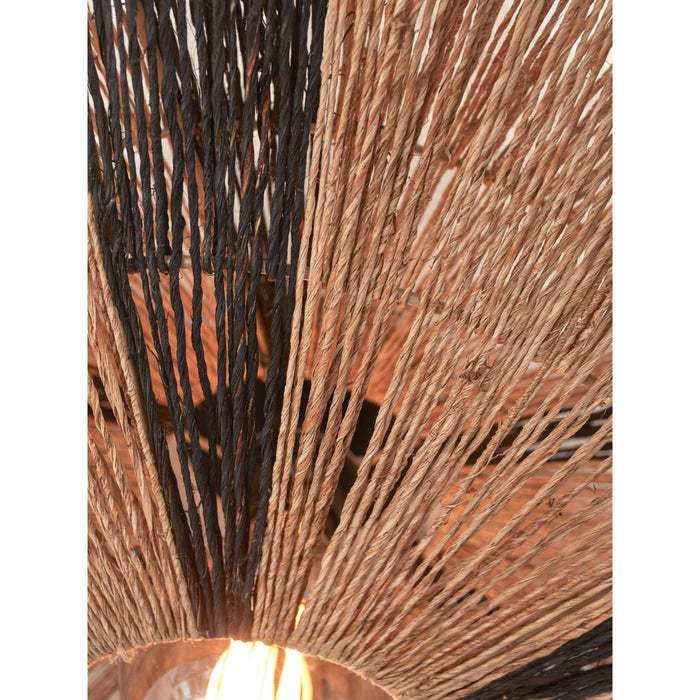 GOOD&MOJO Wandlamp Iguazu - Jute|Zwart - Ø55cm