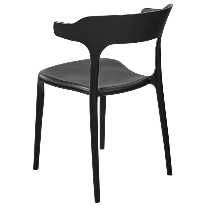 Beliani - GUBBIO - Eetkamerstoel set - Zwart - Polypropyleen