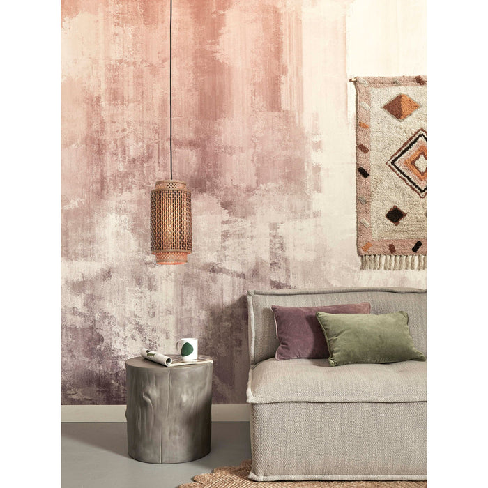 GOOD&MOJO Hanglamp Bhutan - Bamboe|Zwart - Ø18x35cm