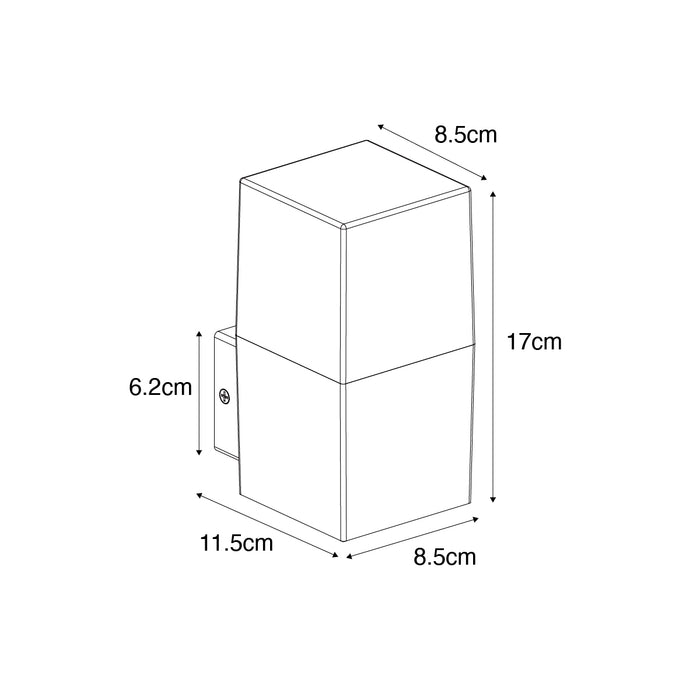 QAZQA Industriële buiten wandlamp roestbruin IP44 - Denmark